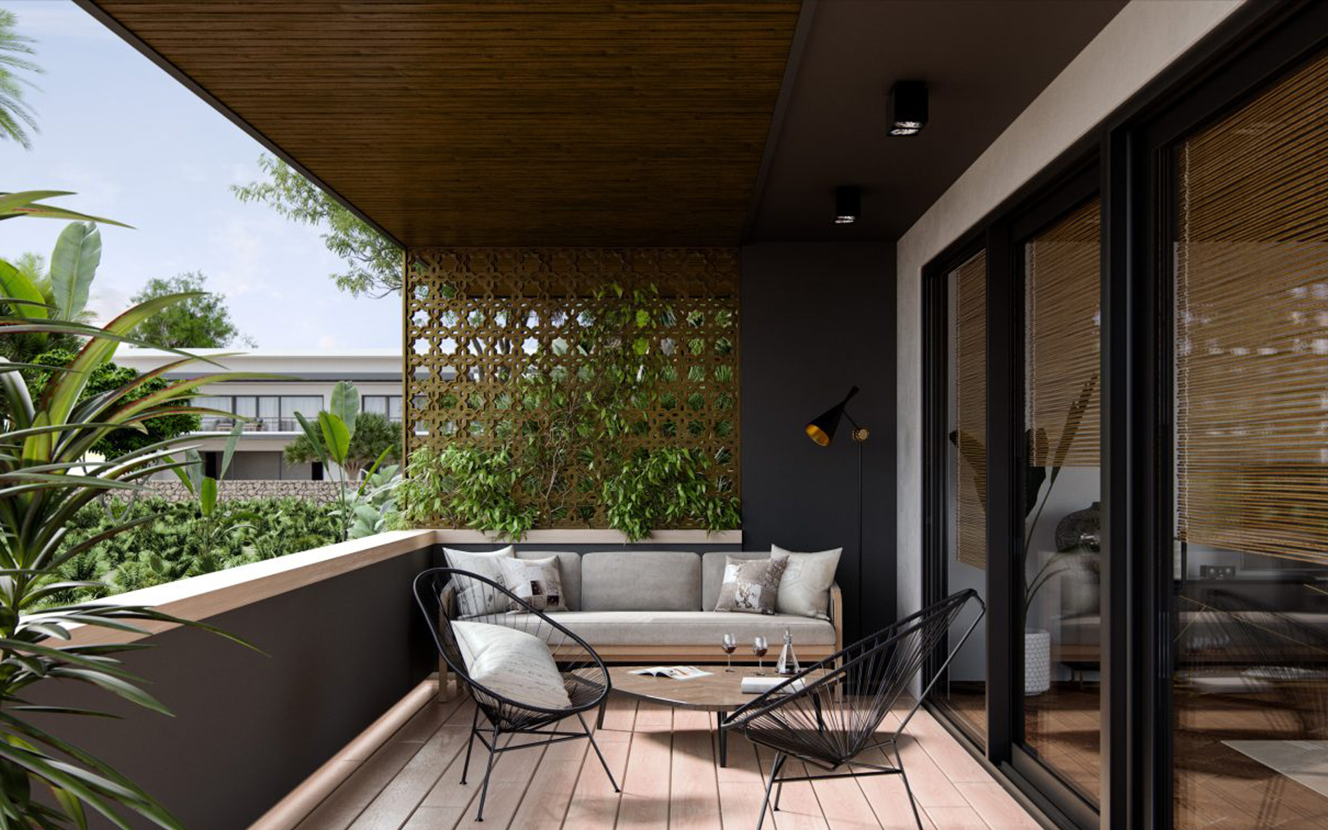 Soffit – Walnut Ceiling