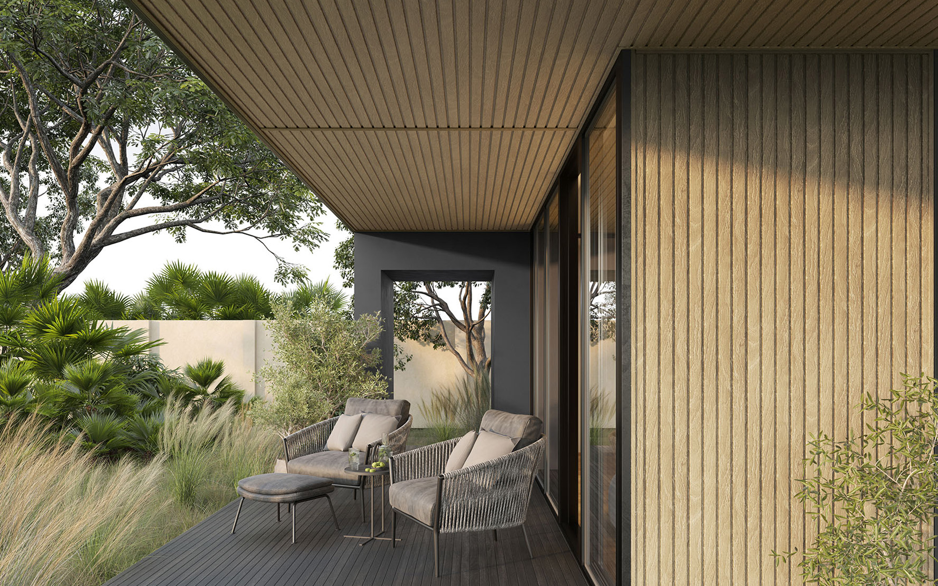 Soffit – Oak Panels